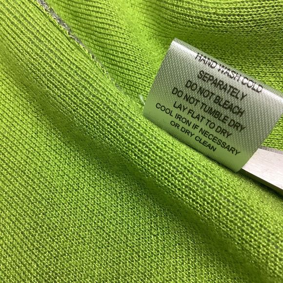 OST Knit Gray Green Open Front Long Oversize Sweater Vest Women's Size S Small - Picture 8 of 16